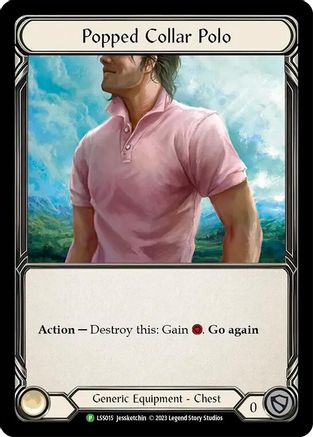 Popped Collar Polo (LSS015) Cold Foil - FaB Promos