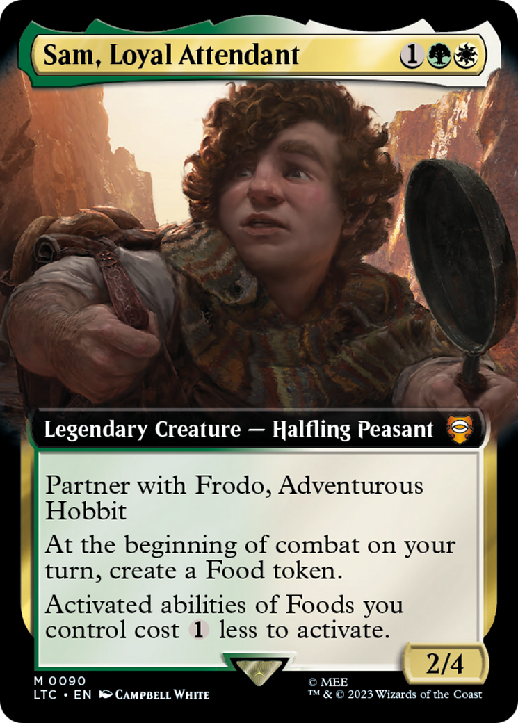 Sam, Loyal Attendant (Extended Art) (090) Foil - Tales of Middle-earth Commander