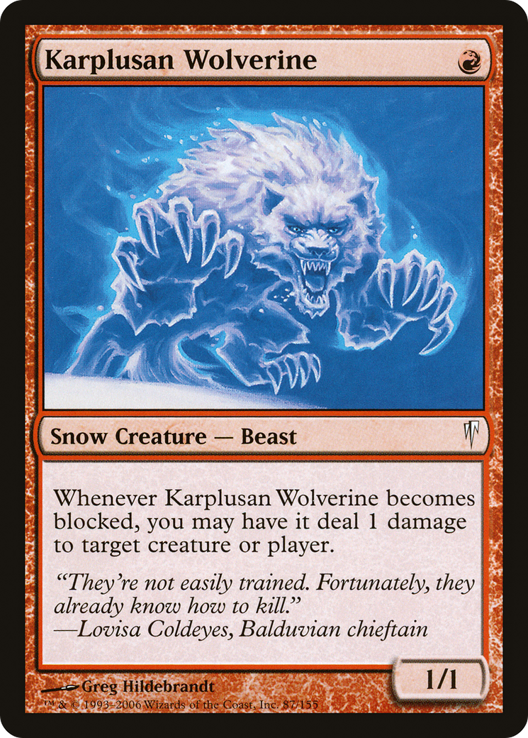 Karplusan Wolverine (087) Foil - Coldsnap