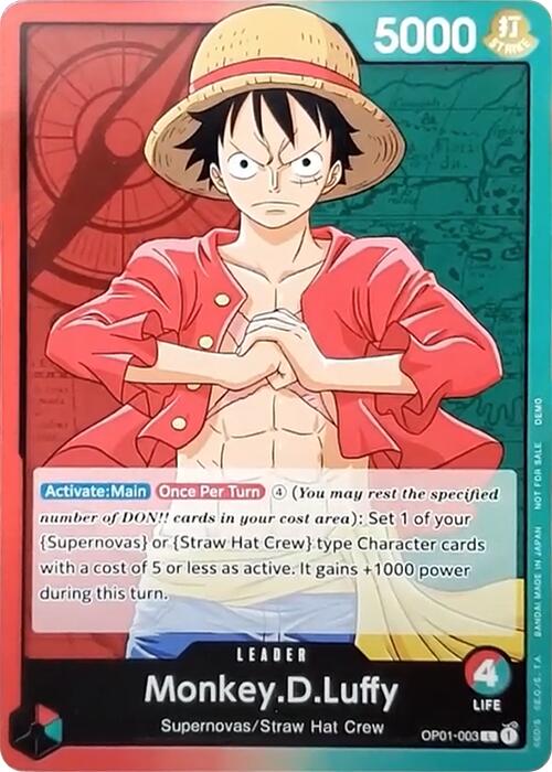 Monkey.D.Luffy [One Piece Demo Deck Cards] | Silver Goblin