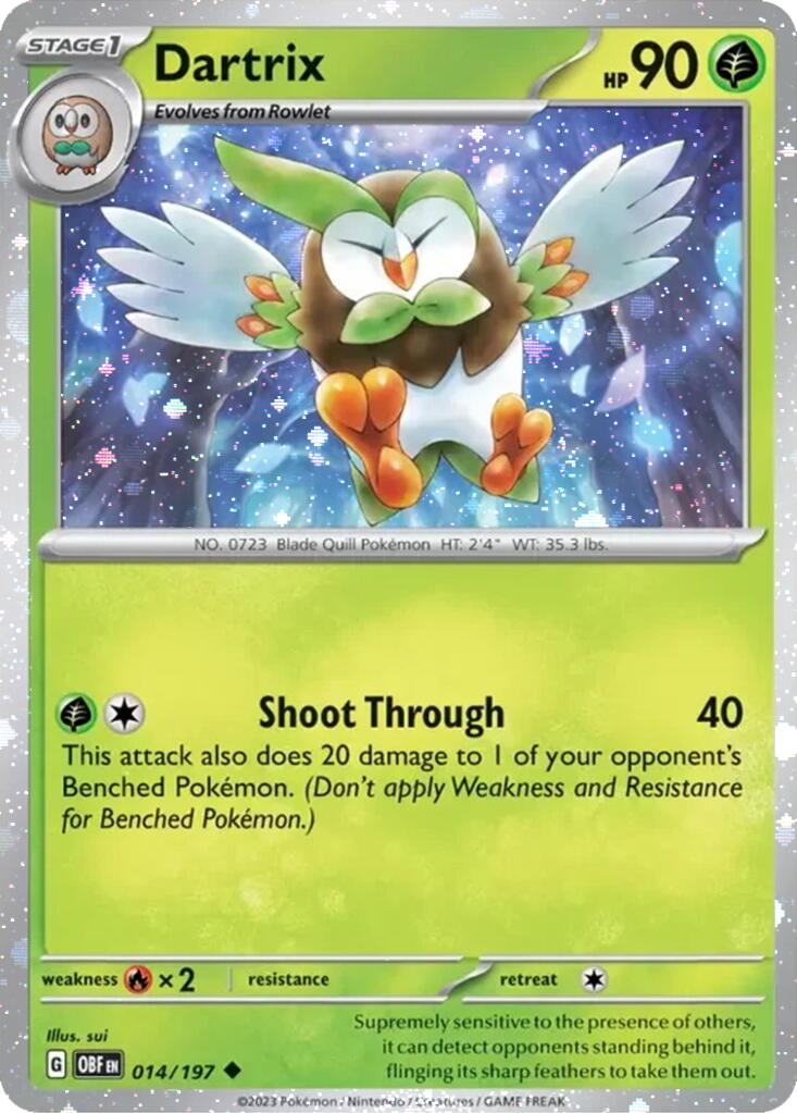 Dartrix (014/197) (Cosmos Holo) [Miscellaneous Cards] | Silver Goblin