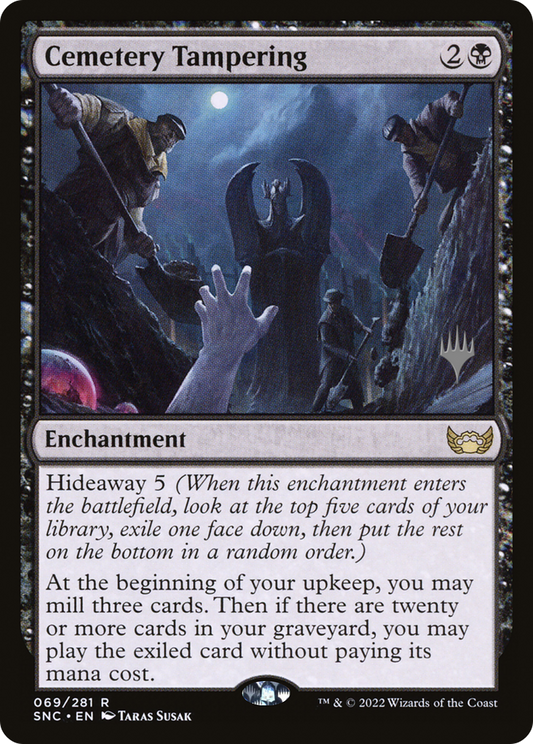 Cemetery Tampering (Promo Pack) [Streets of New Capenna Promos] Foil