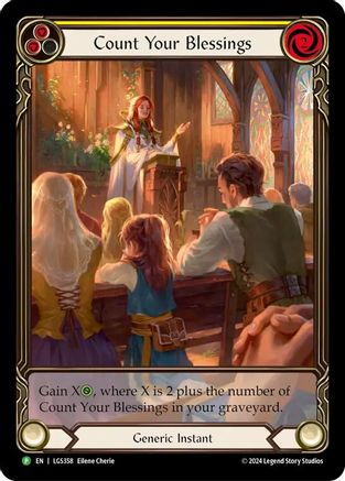 Count Your Blessings (Yellow) (LGS358) Rainbow Foil - FaB Promos