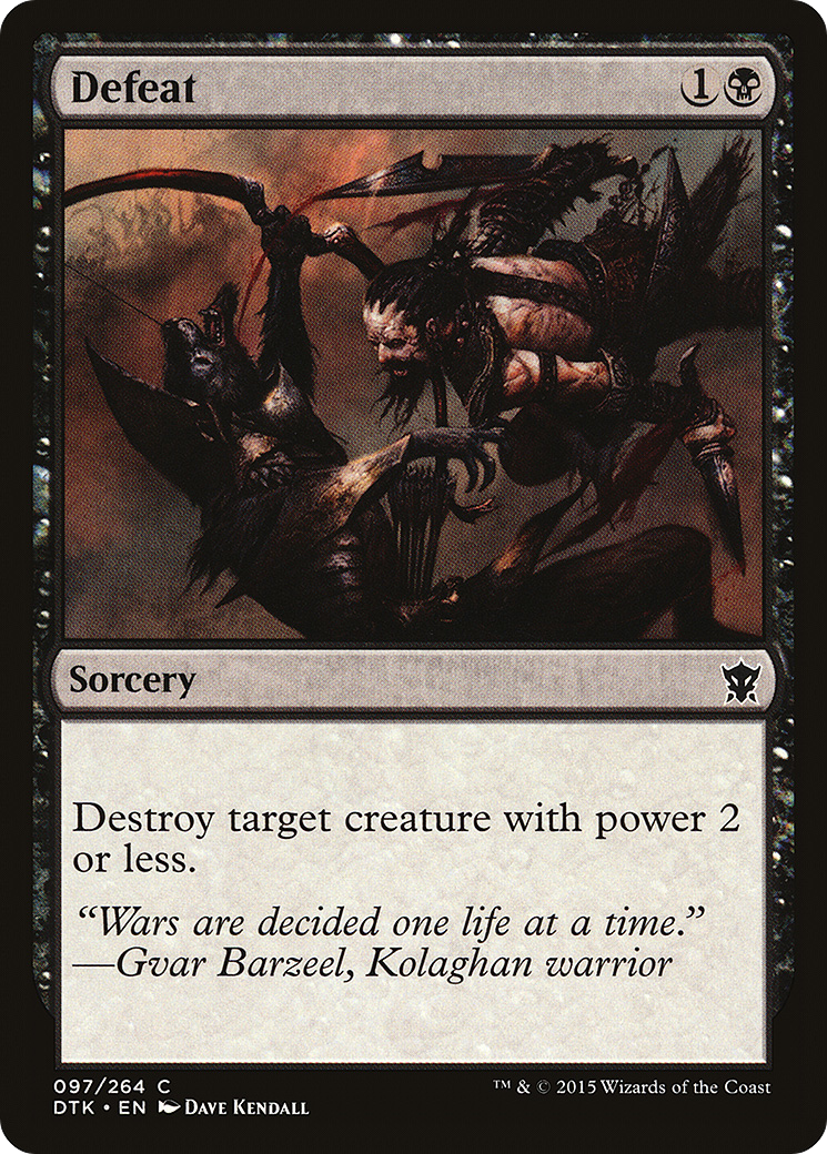 Defeat (097) Foil - Dragons of Tarkir