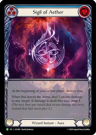 Sigil of Aether (Rainbow Foil) [LGS366] (Promo)  Rainbow Foil | Silver Goblin