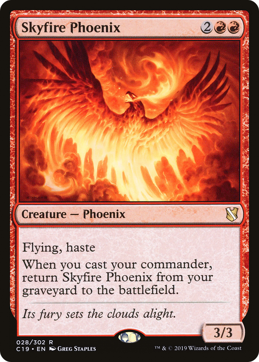 Skyfire Phoenix (028) - Commander 2019