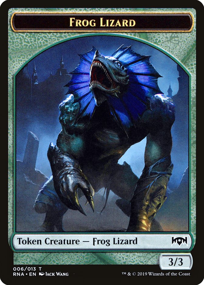 Ooze // Frog Lizard Double-Sided Token [Ravnica Allegiance Guild Kit Tokens] | Silver Goblin