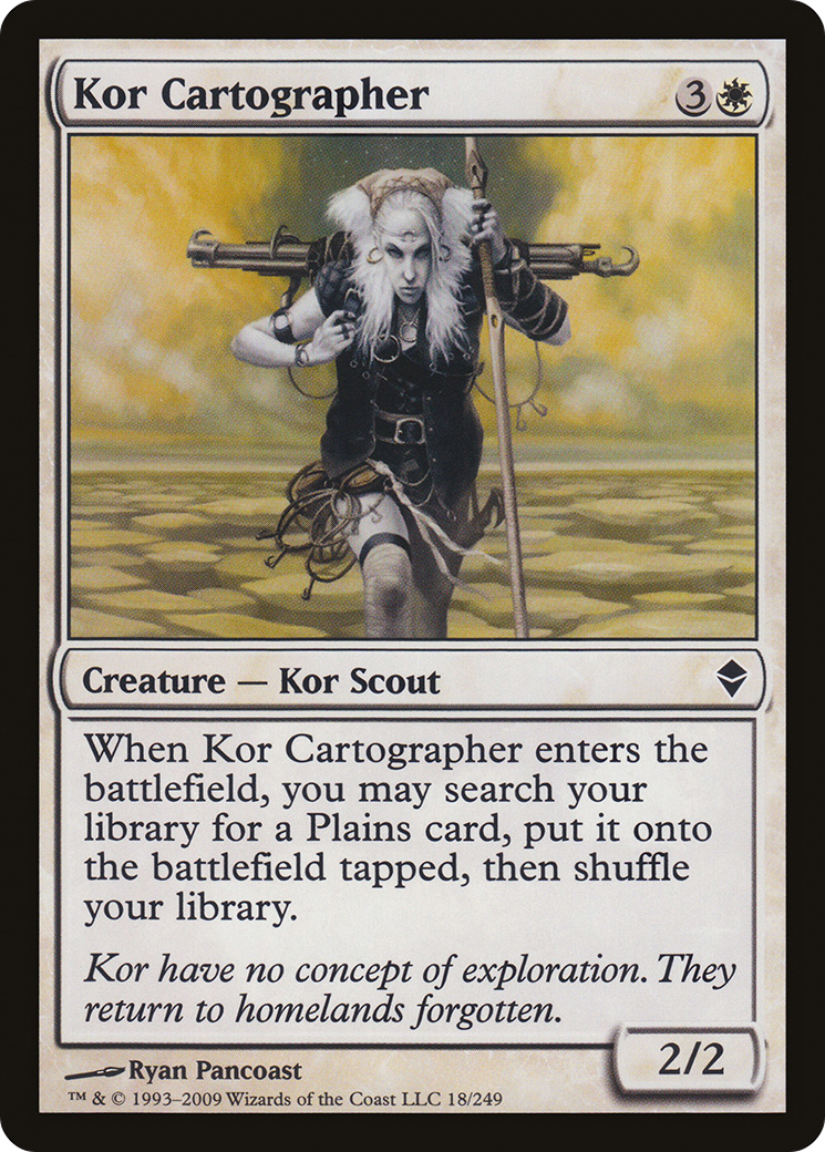 Kor Cartographer (018) Foil - Zendikar