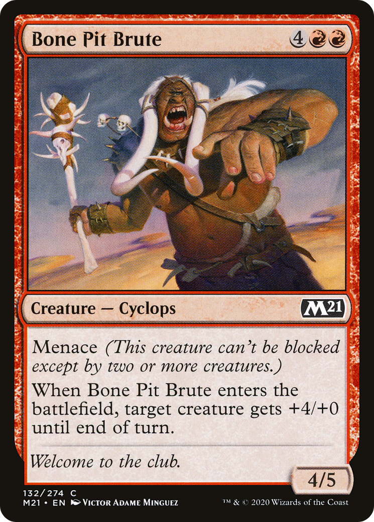 Bone Pit Brute (132) Foil - Core Set 2021