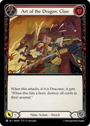 Art of the Dragon: Claw (HNT074) Rainbow Foil - The Hunted