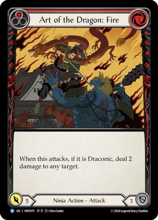 Art of the Dragon: Fire (HNT075) - The Hunted Rainbow Foil | Silver Goblin