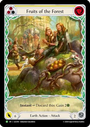 Fruits of the Forest (Yellow) (LGS343) Rainbow Foil - FaB Promos