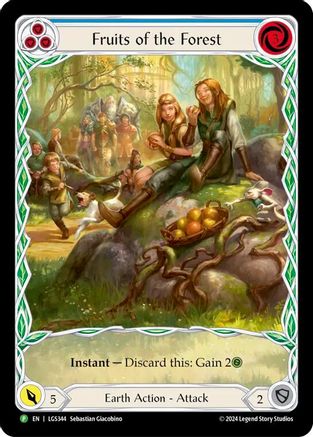 Fruits of the Forest (Blue) (LGS344) Rainbow Foil - FaB Promos