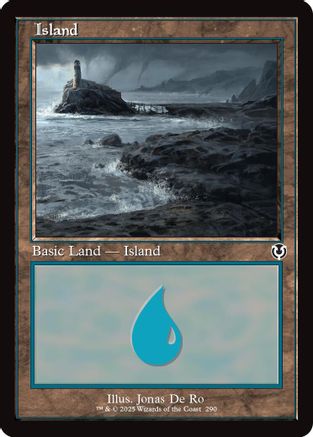 Island (290) (Retro Frame) Foil (290) - Innistrad Remastered | Silver Goblin