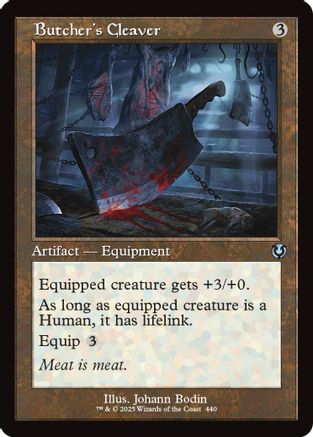 Butcher's Cleaver (Retro Frame) Foil (440) - Innistrad Remastered | Silver Goblin