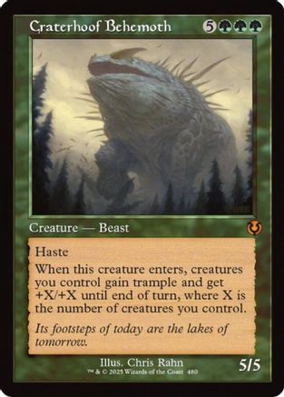 Craterhoof Behemoth (Retro Frame) (480) - Innistrad Remastered | Silver Goblin