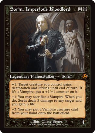 Sorin, Imperious Bloodlord (Retro Frame) Foil (476) - Innistrad Remastered | Silver Goblin