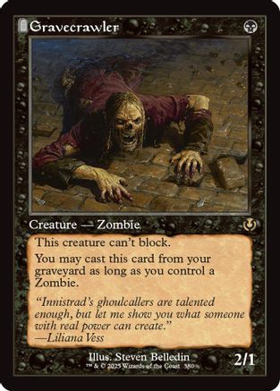 Gravecrawler (Retro Frame) (380) - Innistrad Remastered | Silver Goblin