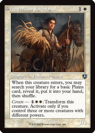 Ambitious Farmhand // Seasoned Cathar (Retro Frame) Foil (448) - Innistrad Remastered | Silver Goblin