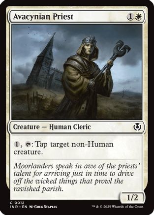 Avacynian Priest Foil (012) - Innistrad Remastered | Silver Goblin