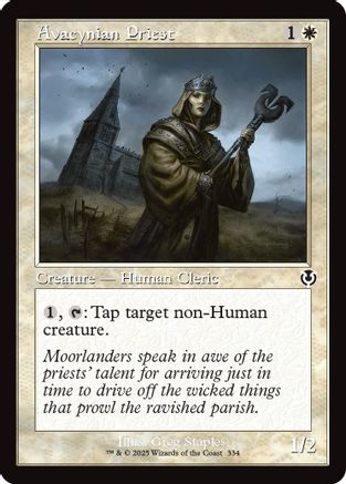 Avacynian Priest (Retro Frame) (334) - Innistrad Remastered | Silver Goblin