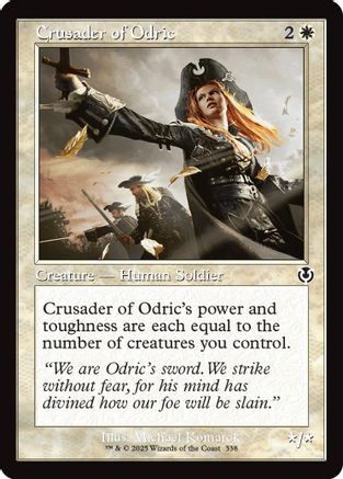 Crusader of Odric (Retro Frame) Foil (338) - Innistrad Remastered | Silver Goblin