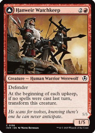 Hanweir Watchkeep Foil (158) - Innistrad Remastered | Silver Goblin