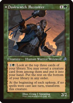 Duskwatch Recruiter (Retro Frame) Foil (467) - Innistrad Remastered | Silver Goblin