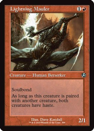 Lightning Mauler (Retro Frame) Foil (399) - Innistrad Remastered | Silver Goblin