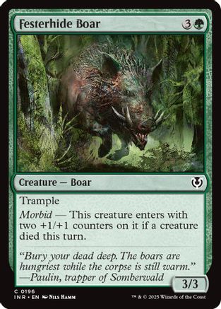 Festerhide Boar (196) - Innistrad Remastered | Silver Goblin