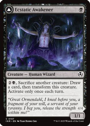 Ecstatic Awakener // Awoken Demon Foil (107) - Innistrad Remastered | Silver Goblin