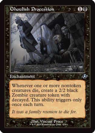 Ghoulish Procession (Retro Frame) Foil (378) - Innistrad Remastered | Silver Goblin