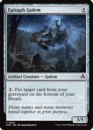 Epitaph Golem (INR262)  - Innistrad Remastered | Silver Goblin