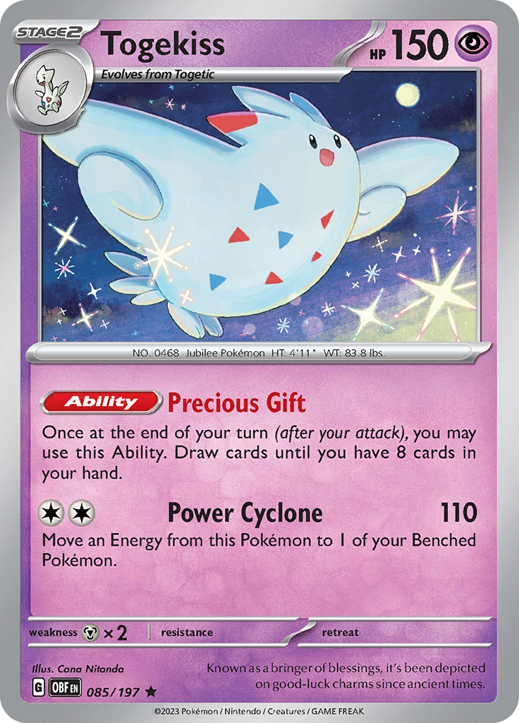 Togekiss (085/197) [Scarlet & Violet: Obsidian Flames] | Silver Goblin