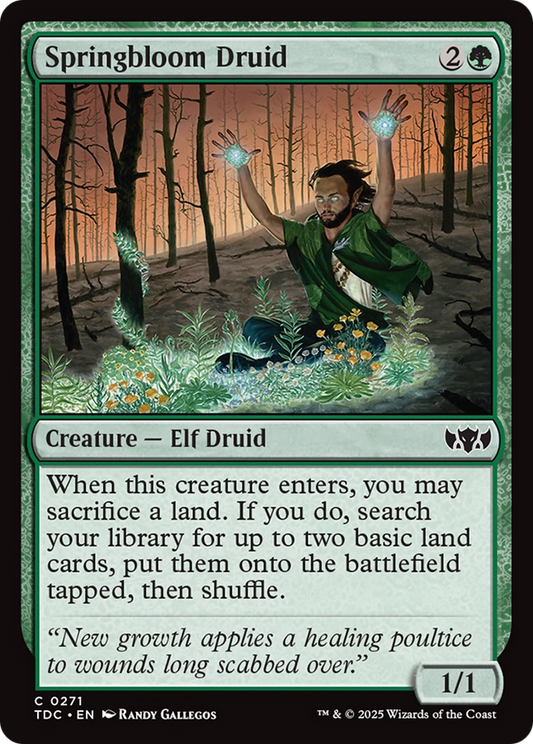 Springbloom Druid (271) - Commander: Tarkir: Dragonstorm