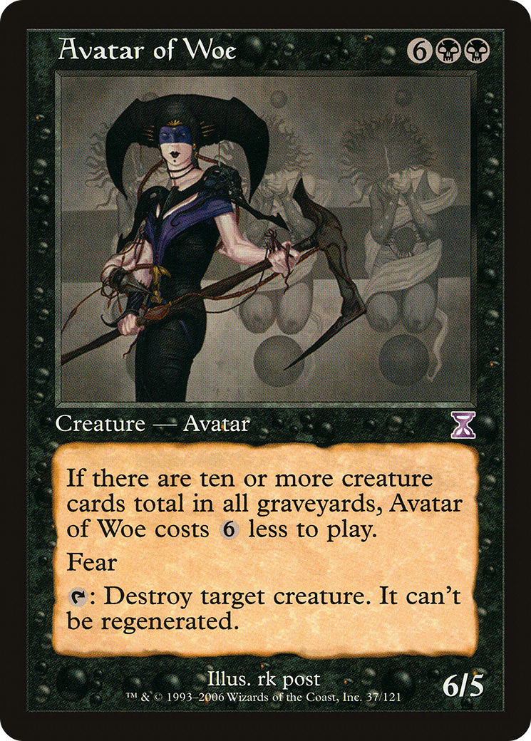 Avatar of Woe (Retro) (037) Foil - Time Spiral Timeshifted