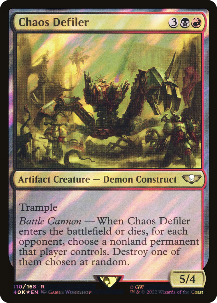 Chaos Defiler (110) Surge Foil - Warhammer 40,000 Commander