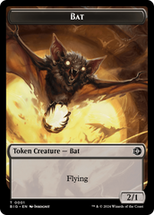 Treasure // Bat Double-Sided Token [Outlaws of Thunder Junction Tokens] | Silver Goblin