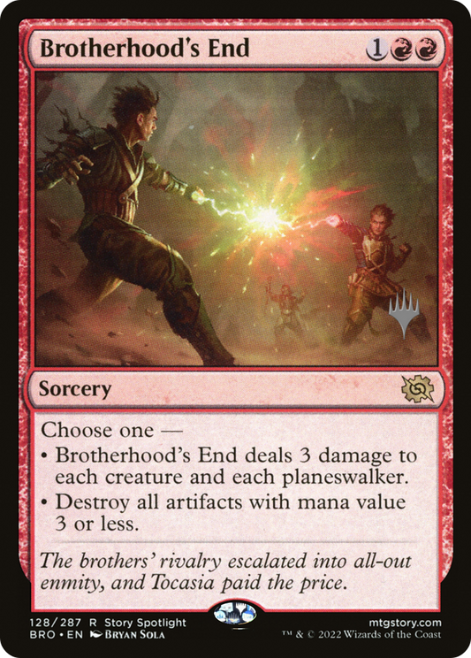 Brotherhood's End (128p) Foil - The Brothers' War Promos