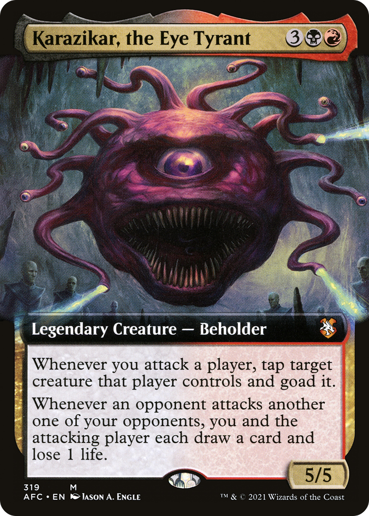 Karazikar, the Eye Tyrant (Extended Art) (319) - Forgotten Realms Commander