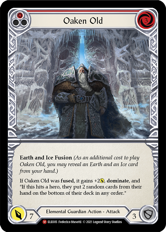 Oaken Old [ELE005] (Tales of Aria)  1st Edition Rainbow Foil | Silver Goblin