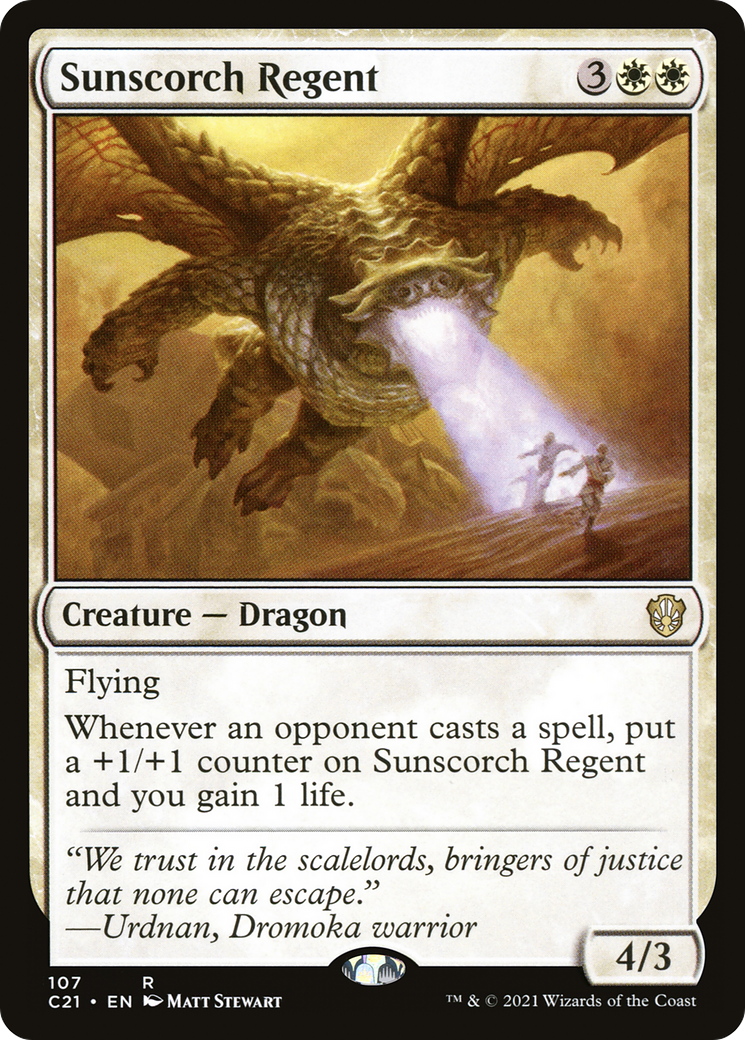 Sunscorch Regent (107) - Commander 2021