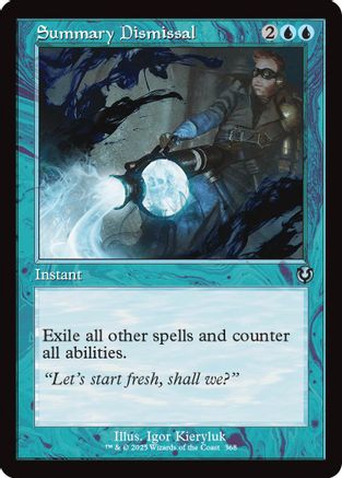 Summary Dismissal (Retro Frame) Foil (368) - Innistrad Remastered | Silver Goblin