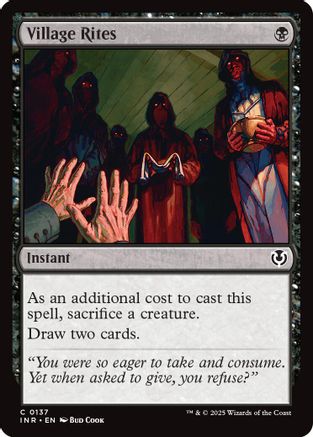 Village Rites Foil (137) - Innistrad Remastered | Silver Goblin