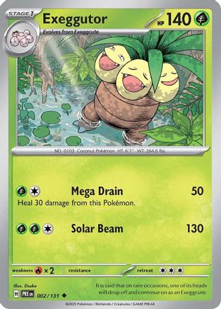 Exeggutor (002/131) [Scarlet & Violet: Prismatic Evolutions] | Silver Goblin