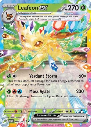 Leafeon ex - 006/131 (6) Holofoil - SV Prismatic Evolutions