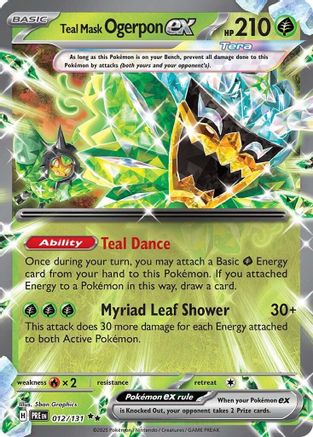 Teal Mask Ogerpon ex (12) Holofoil - Prismatic Evolutions
