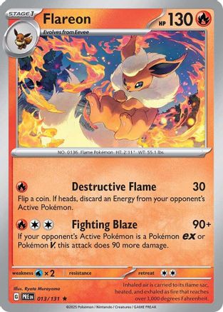 Flareon (013/131) [Scarlet & Violet: Prismatic Evolutions] | Silver Goblin