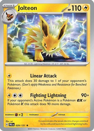 Jolteon (029/131) [Scarlet & Violet: Prismatic Evolutions] | Silver Goblin