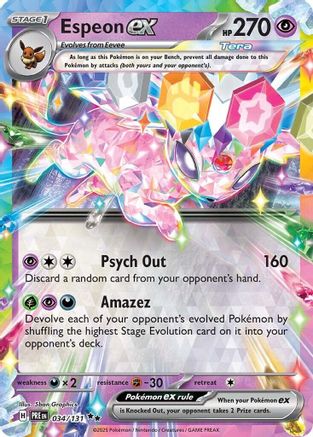Espeon ex - 034/131 (34) Holofoil - SV Prismatic Evolutions
